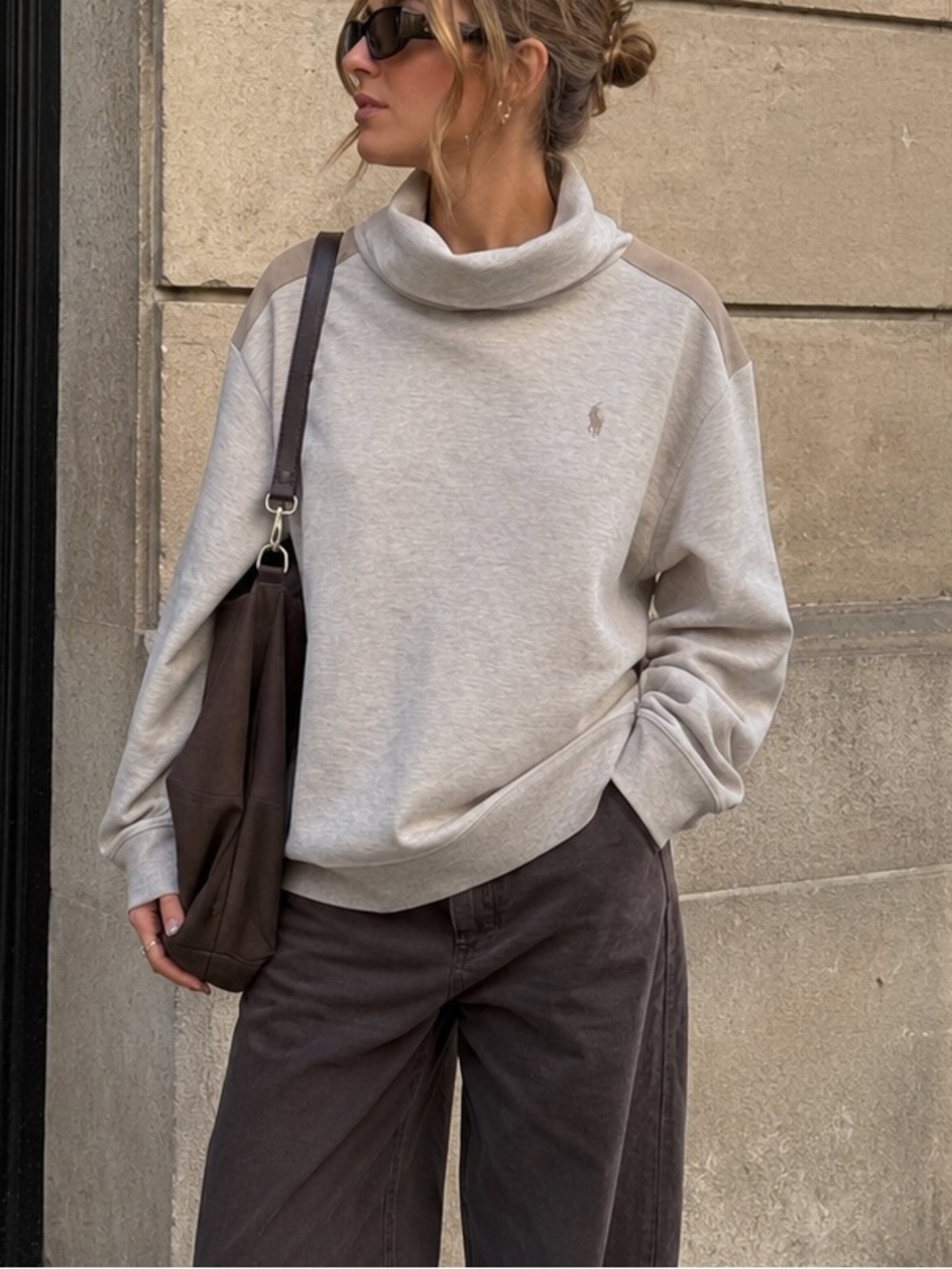 Polo by Ralph Lauren Beige Cream Turtleneck/Mockneck Pullover Sweater
